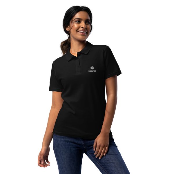 Women’s Polo in Black - Image 2